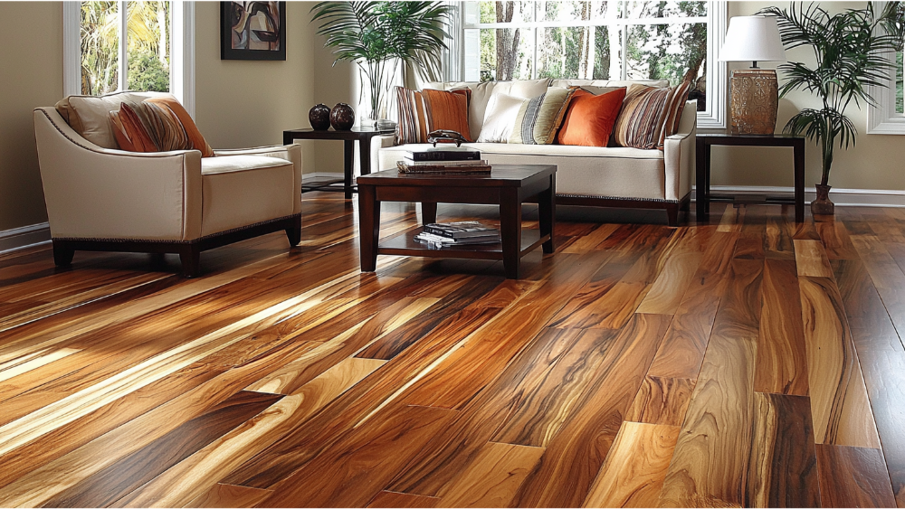 Nice refinished hardwood flooring