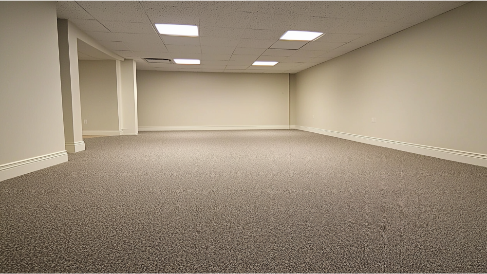 Carpet flooring in a commercial space