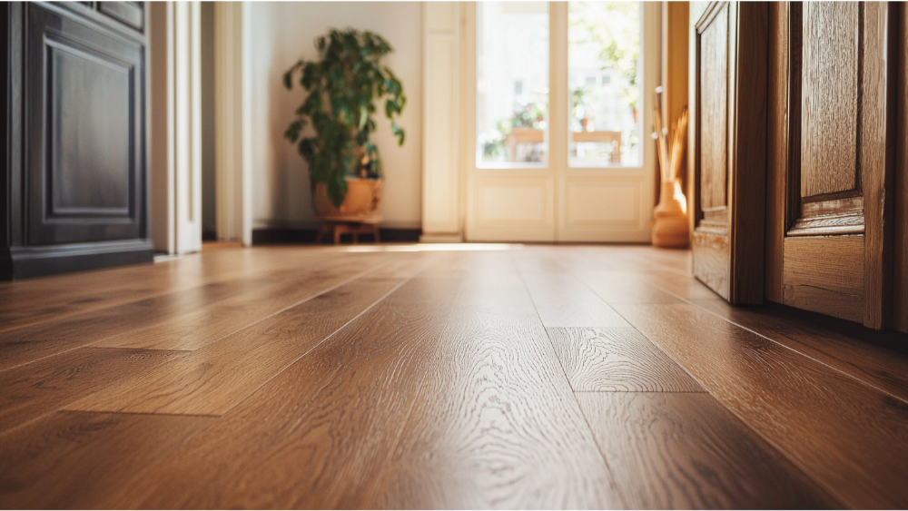 Vinyl flooring in a home